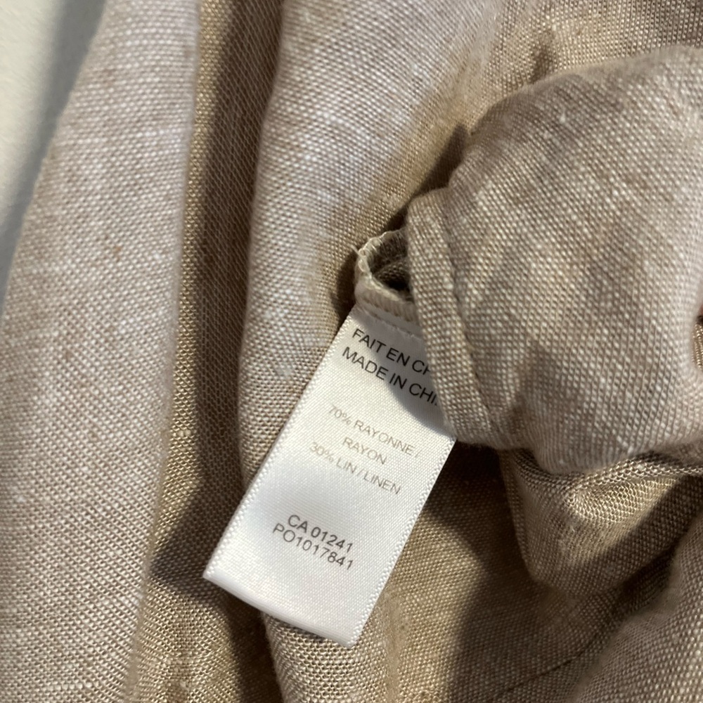 Neutral linen blend twik overalls 🖤 - Picture 8 of 9